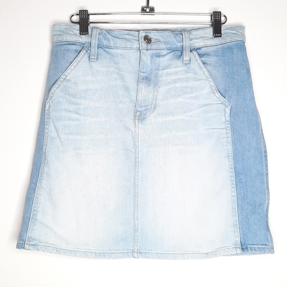 J.Crew Blue Two-toned Denim Skirt 26
